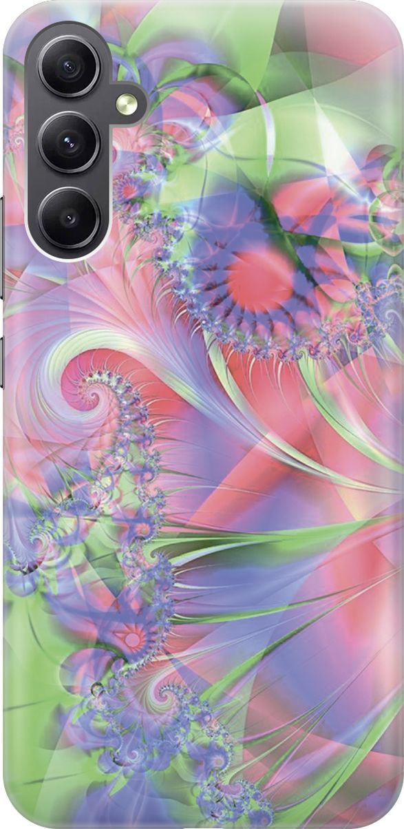 

Чехол на Samsung Galaxy A34 5G "Красно-зеленая абстракция", Зеленый;красный, 158706