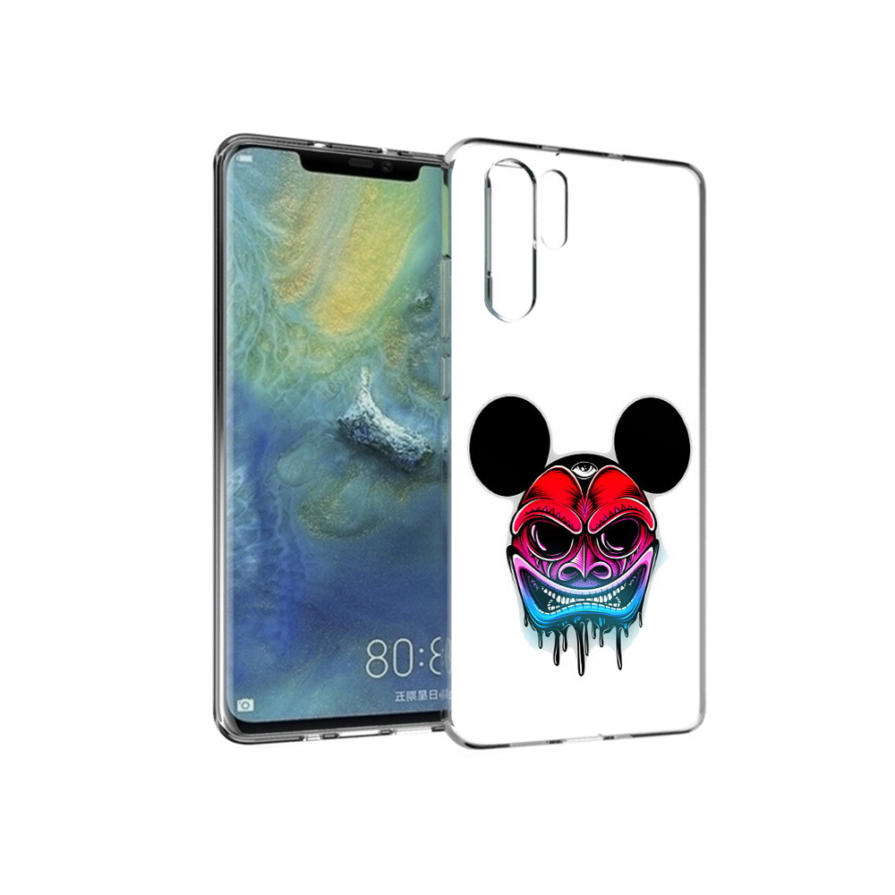 

Чехол MyPads Tocco для Huawei P30 Pro микки в маске, Прозрачный, Tocco