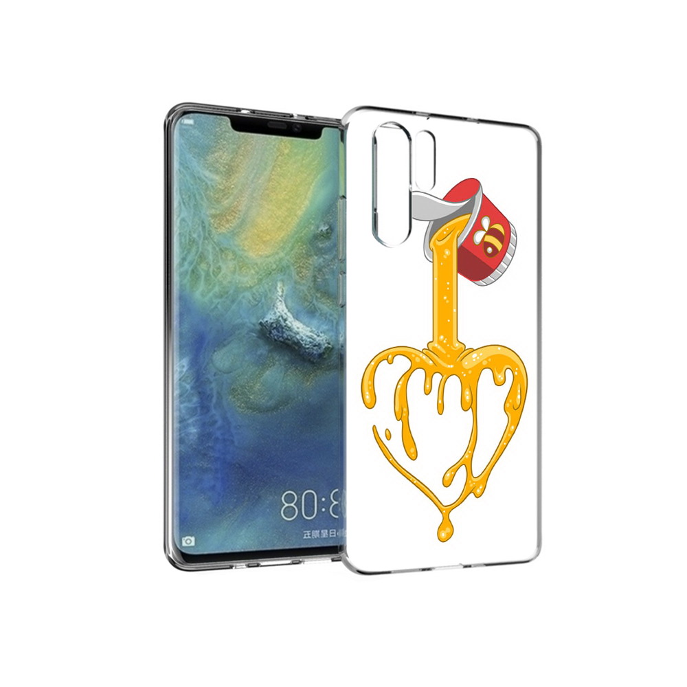 

Чехол MyPads Tocco для Huawei P30 Pro медовое сердце, Прозрачный, Tocco