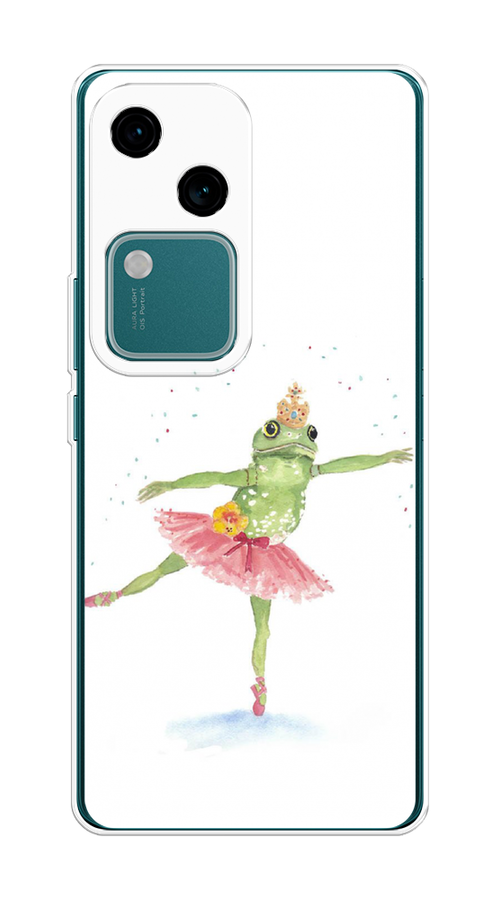 

Чехол на Vivo V30/S18 "Лягушка-балерина", Зеленый, 2610250-1