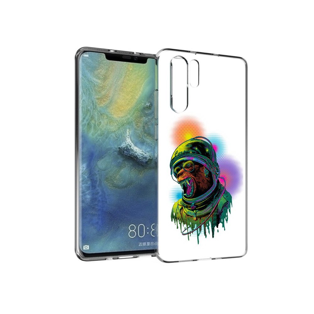 

Чехол MyPads Tocco для Huawei P30 Pro медведь космонавт, Прозрачный, Tocco