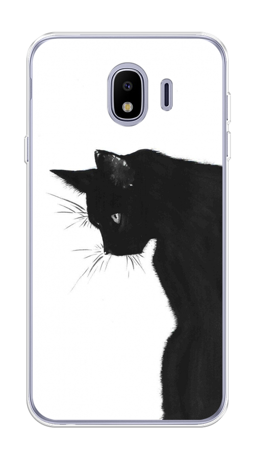 

Чехол Awog на Samsung Galaxy J4 "Black cat", Черный;белый, 26450-1