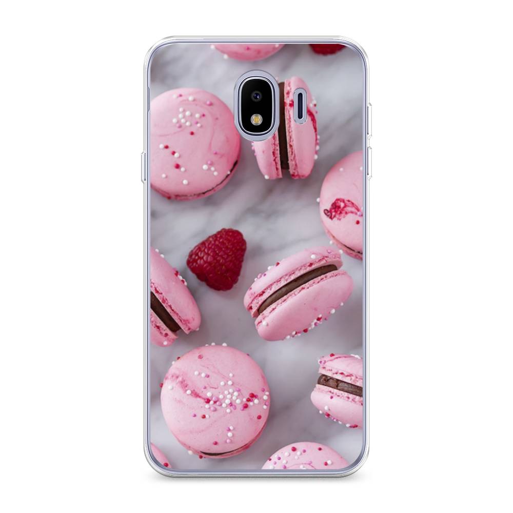 

Чехол Awog на Samsung Galaxy J4 "Макарони с малиной", Серый;розовый, 26450-10