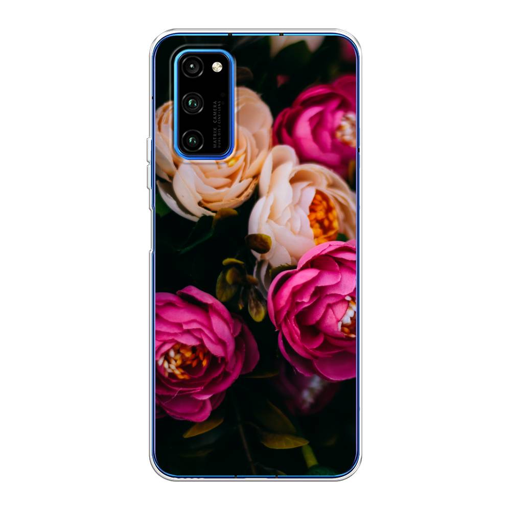 

Чехол Awog "Розовые пионы на черном" для Honor View 30/View 30 Pro, 611350-8