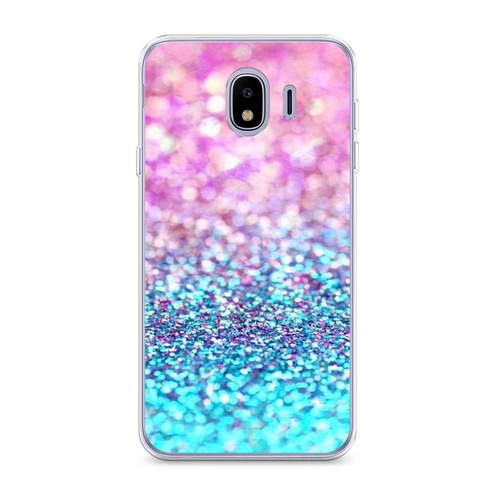 

Чехол Awog "Розово-голубые глиттеры рисунок" для Samsung Galaxy J4