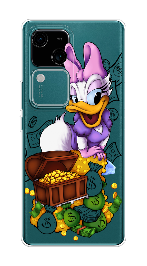 

Чехол на Vivo V30/S18 "Rich Daisy Duck", Коричневый;белый;фиолетовый, 2610150-1