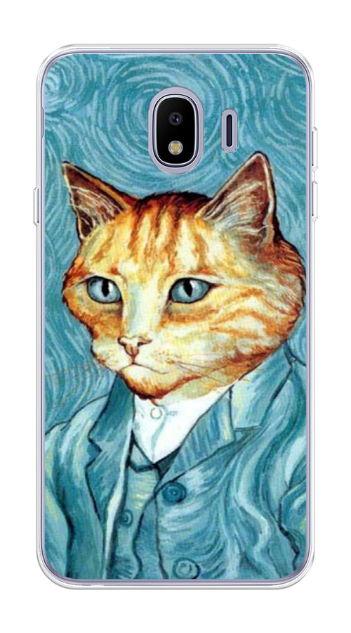 

Чехол Awog на Samsung Galaxy J4 "Кот Ван Гог", Голубой;коричневый, 26450-2