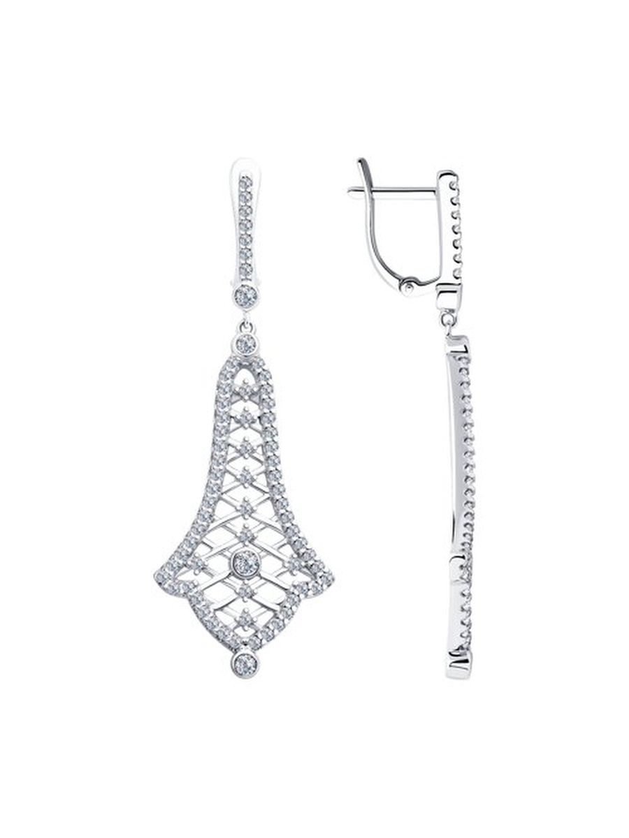 

Серьги из серебра TEO MAORI 894023373, фианит, 894023373