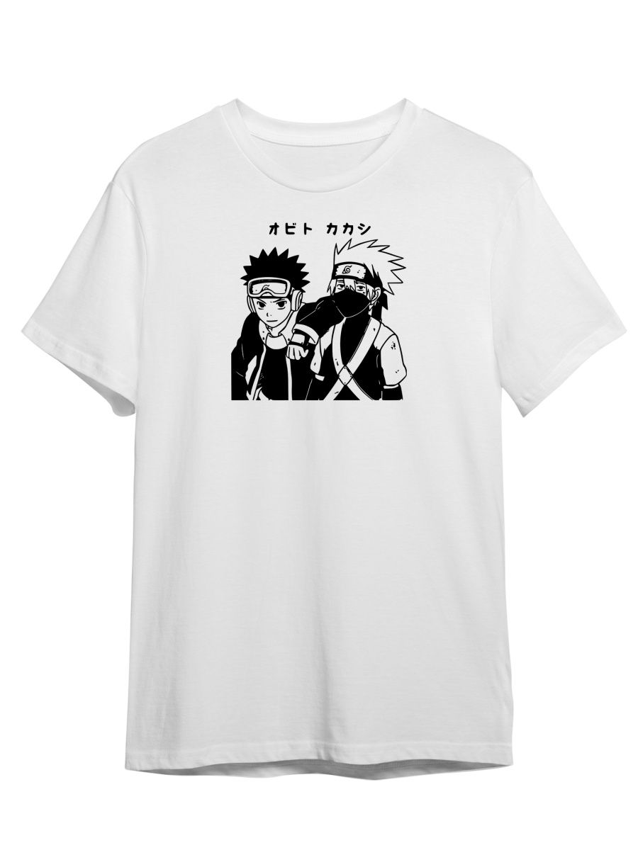 

Футболка унисекс СувенирShop Аниме/Удзумаки/Какаси 5 белая 3XL, "Аниме/Удзумаки/Какаси" 5
