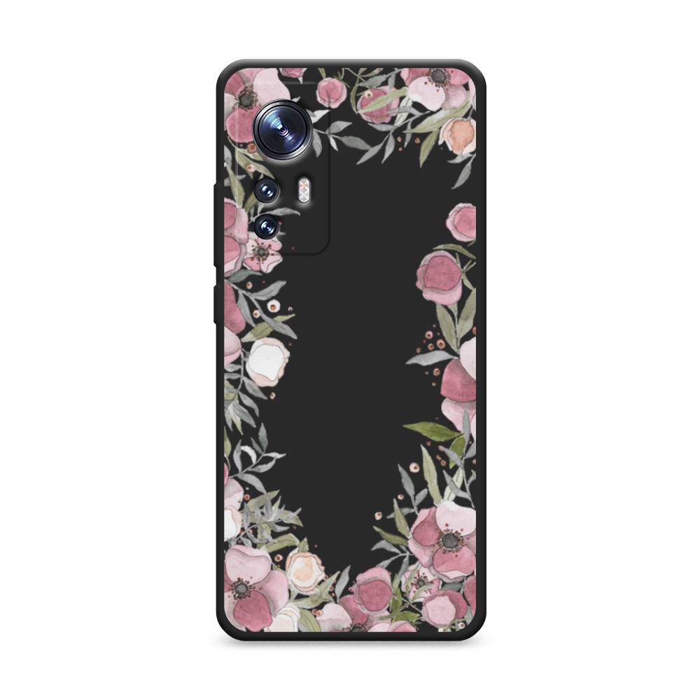

Чехол Awog на Xiaomi 12S "Розовая цветочная рамка", 316052-1