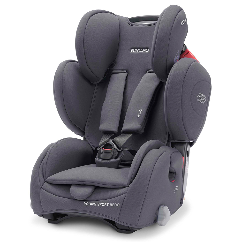 фото Автокресло recaro young sport hero цв.серый гр.1/2/3