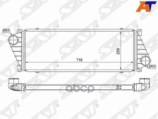 

SAT Радиатор интеркулера MERCEDES MERCEDES SPRINTER 95-00