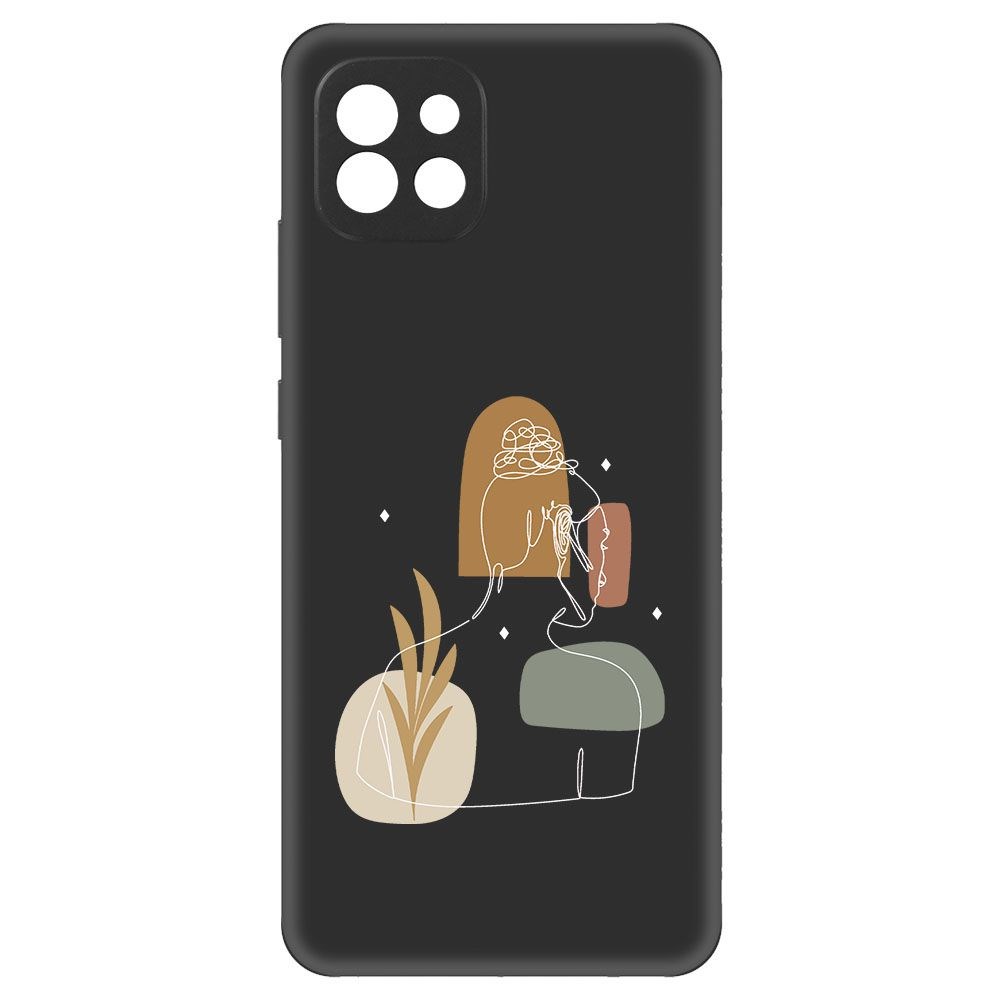 

Чехол-накладка Krutoff Soft Case Таинственность для Samsung Galaxy A03 (A035) черный