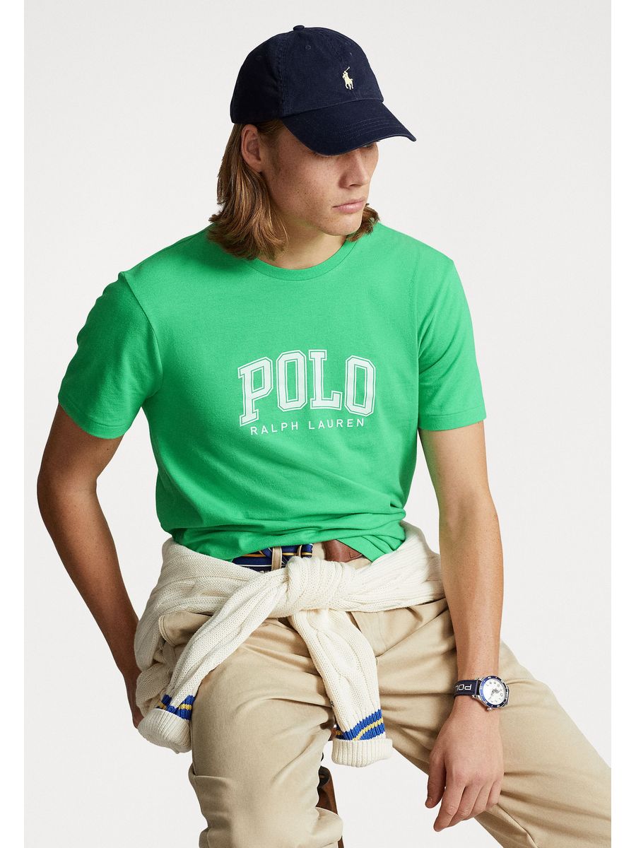 

Футболка мужская Polo Ralph Lauren PO222O0GD зеленая 2XL, Зеленый, PO222O0GD