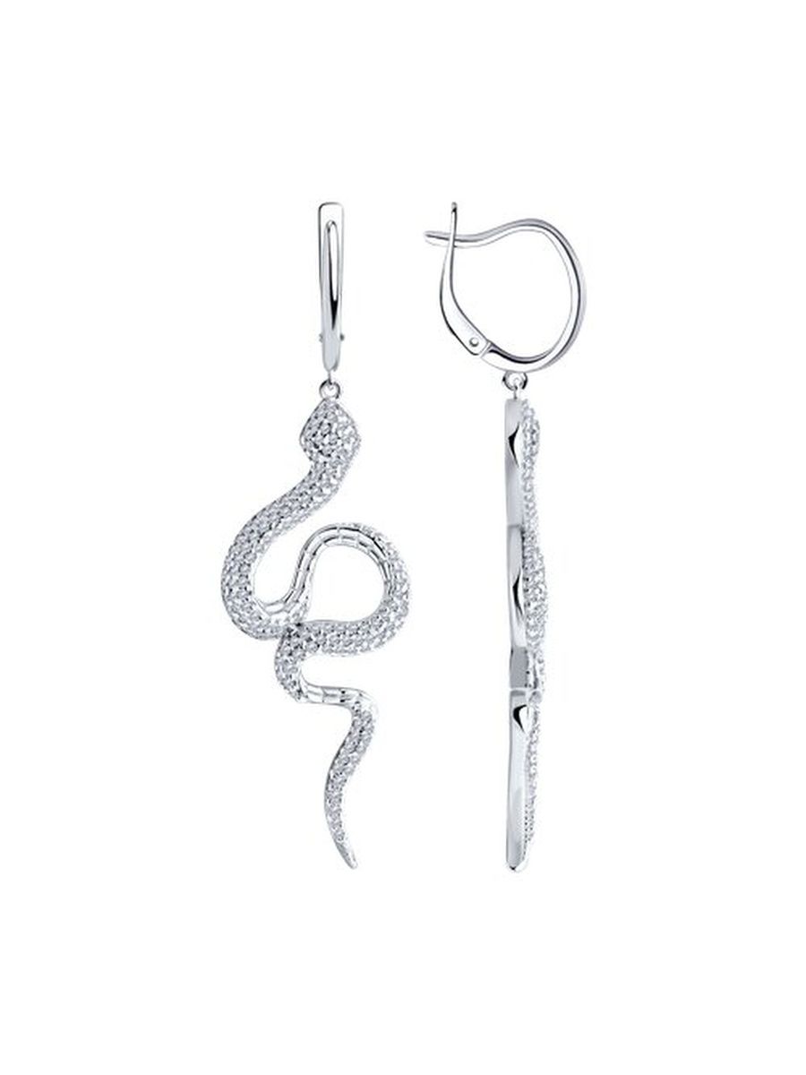 

Серьги из серебра TEO MAORI 894026025, фианит, 894026025