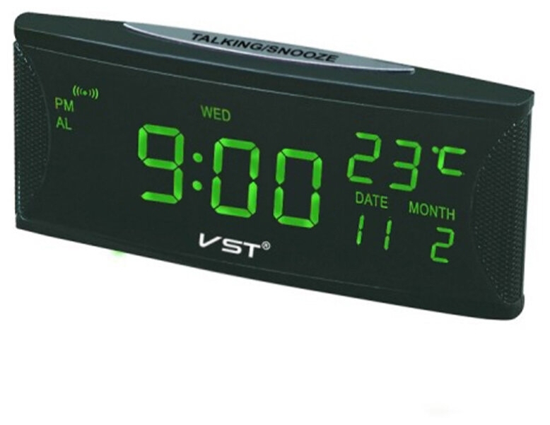 

Настольные часы VST-719W/М1-черный-VST-719W-зеленый, VST-719W