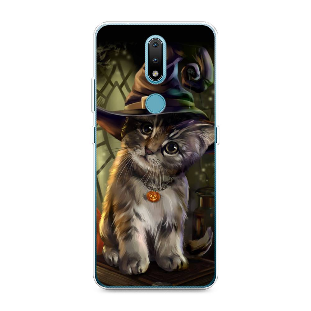 

Чехол Awog на Nokia 2.4 / Нокиа 2.4 "Кот на Хэллоуин", Зеленый;серый, 123850-2