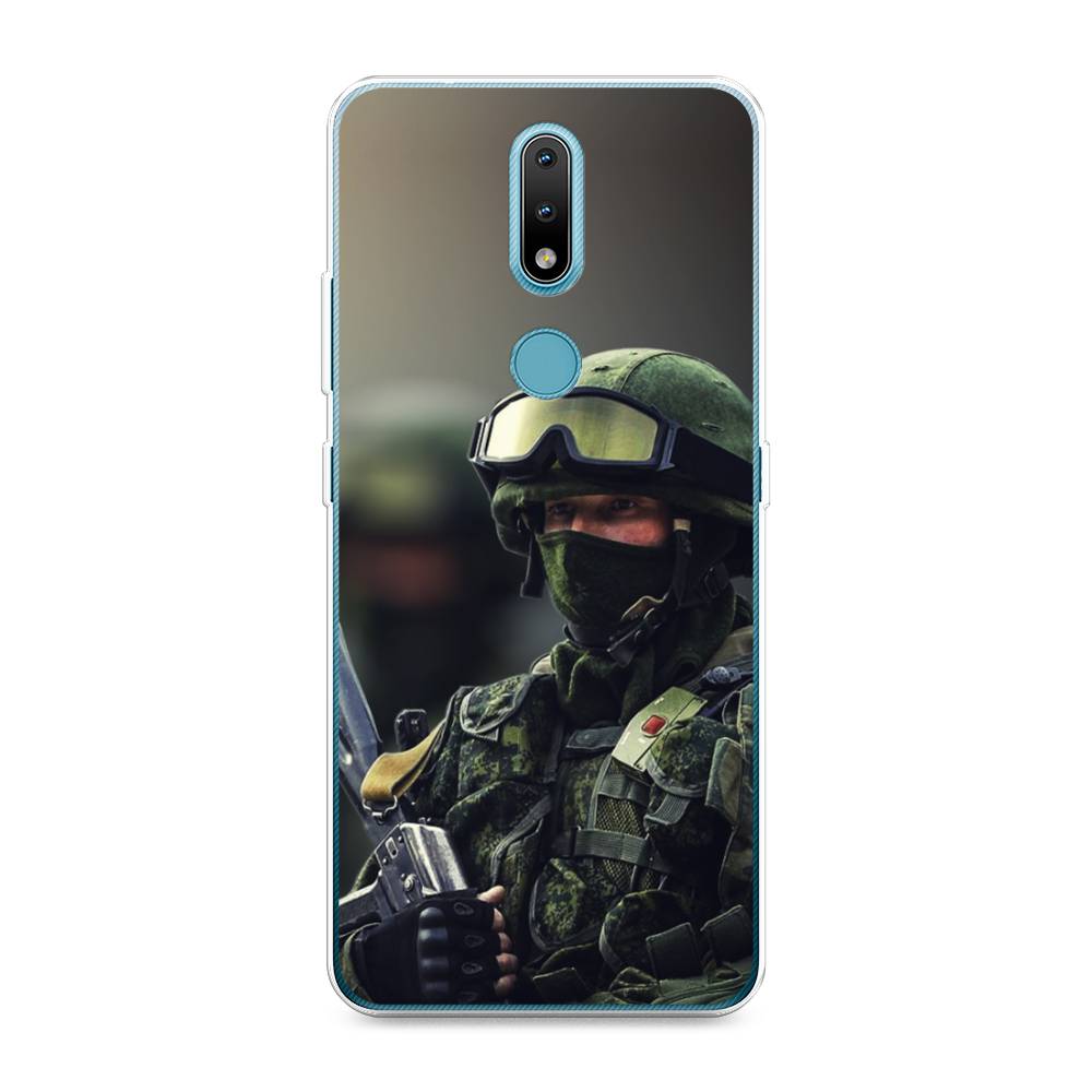 

Чехол Awog на Nokia 2.4 / Нокиа 2.4 "Солдат", Зеленый;серый, 123850-5