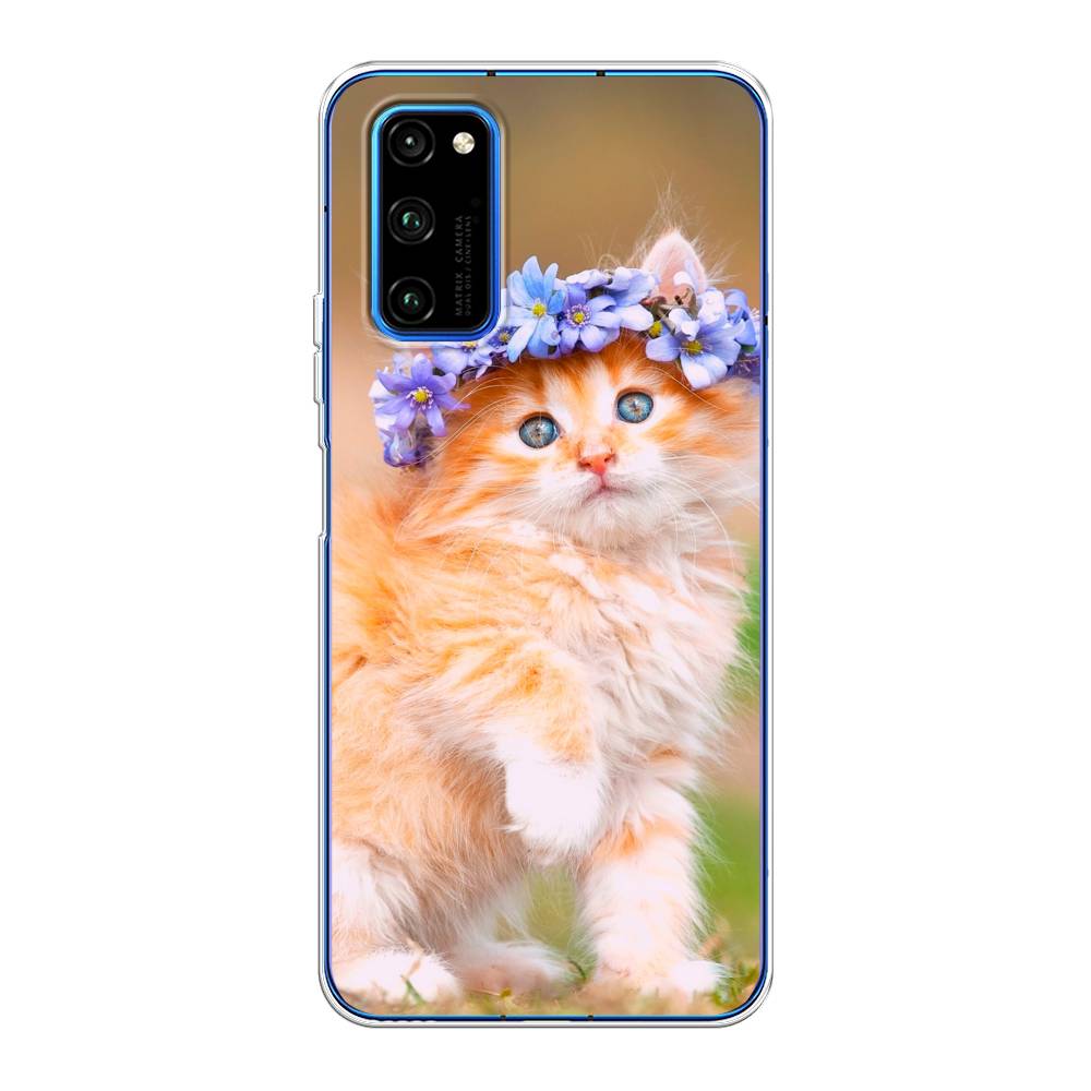 

Чехол Awog "Рыжий кот в венке" для Honor View 30/View 30 Pro, 611350-1