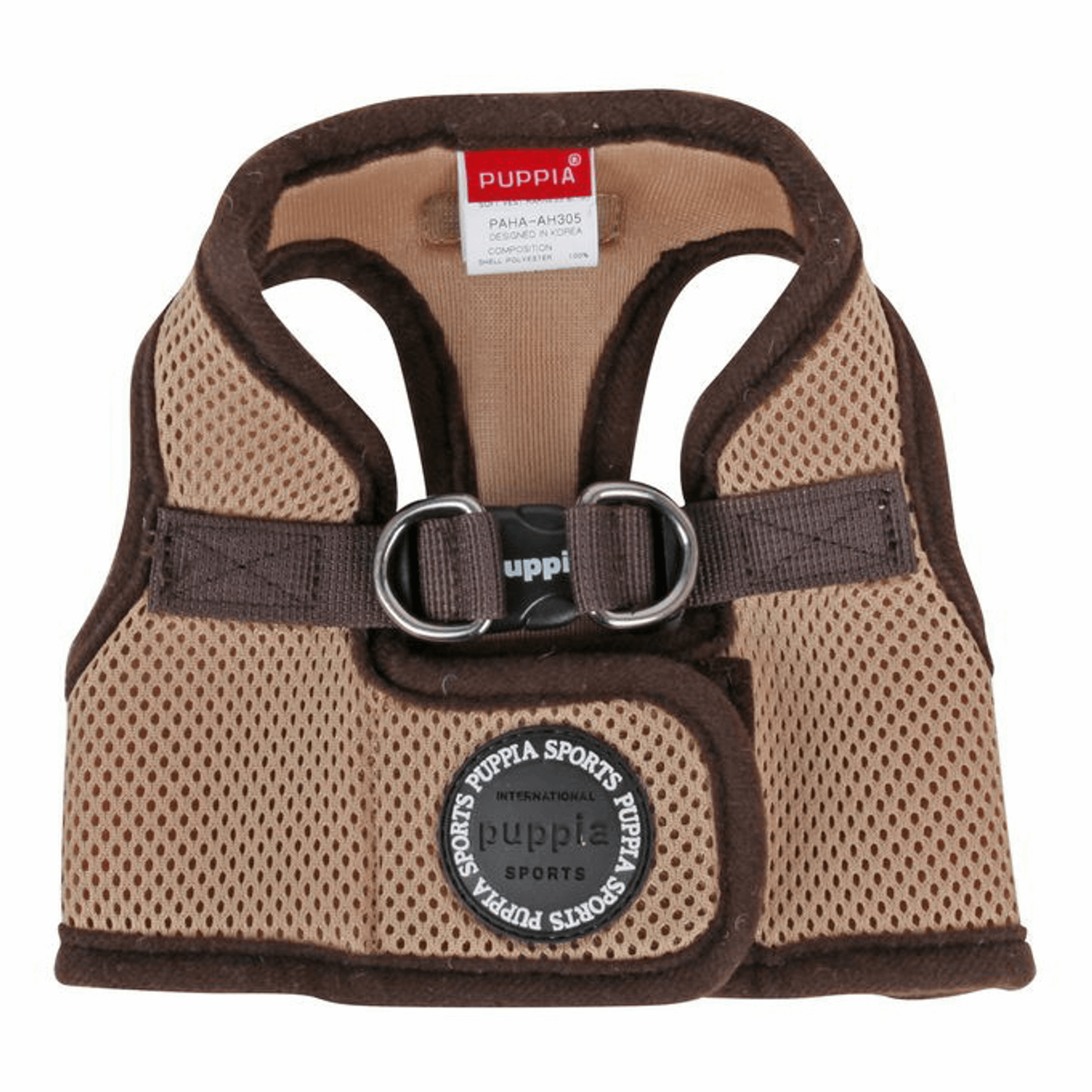 Шлейка для собак Puppia Soft Vest, L, полиэстер, бежевый