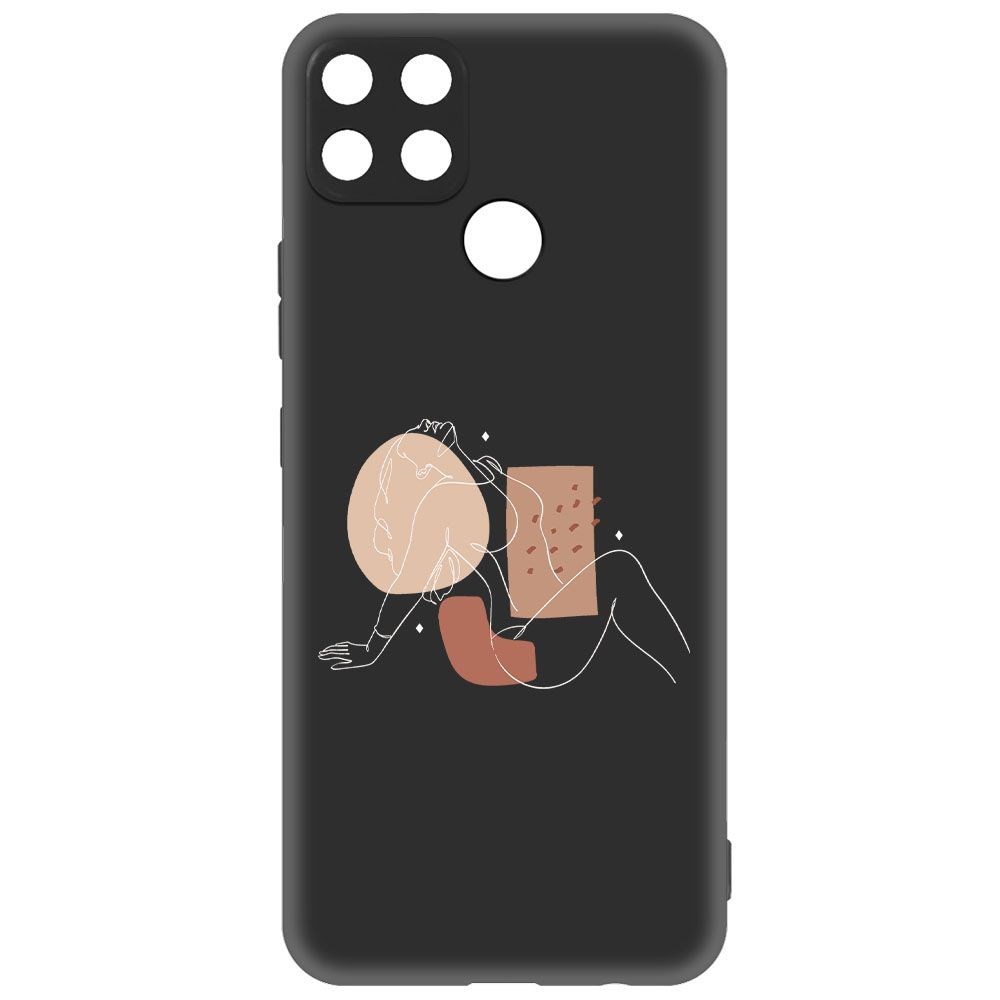 

Чехол-накладка Krutoff Soft Case Чувственность для Realme C25/C25s черный