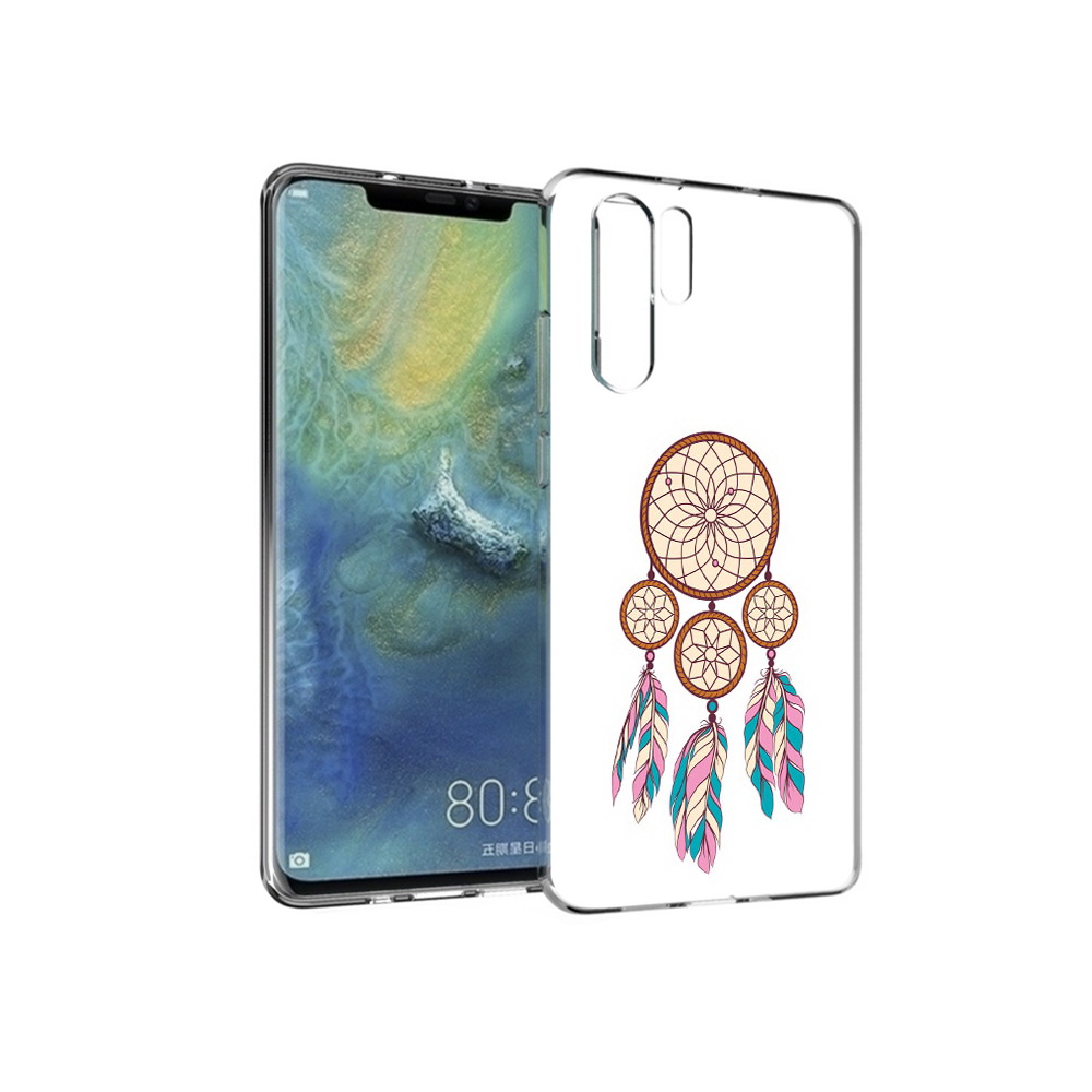 

Чехол MyPads Tocco для Huawei P30 Pro ловец снов бежевый, Прозрачный, Tocco