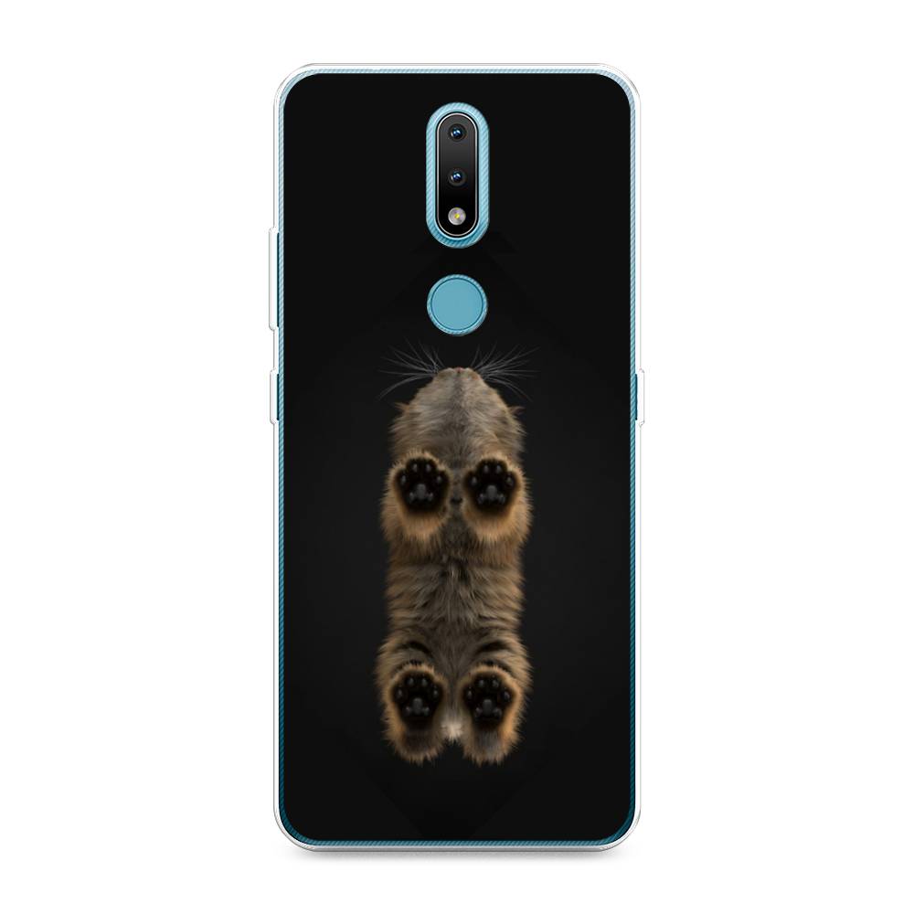 

Чехол Awog на Nokia 2.4 / Нокиа 2.4 "Кошачьи лапки", Черный, 123850-1