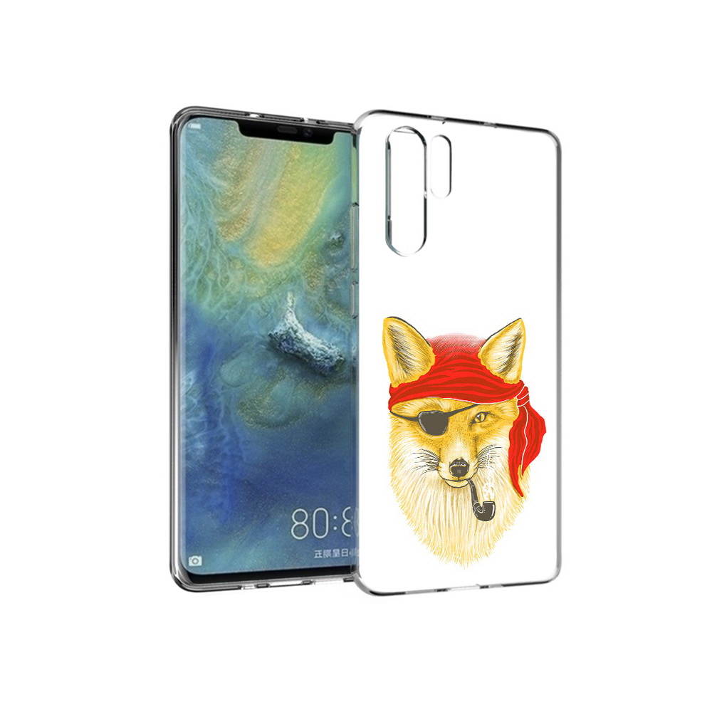 

Чехол MyPads Tocco для Huawei P30 Pro лиса-пират, Прозрачный, Tocco