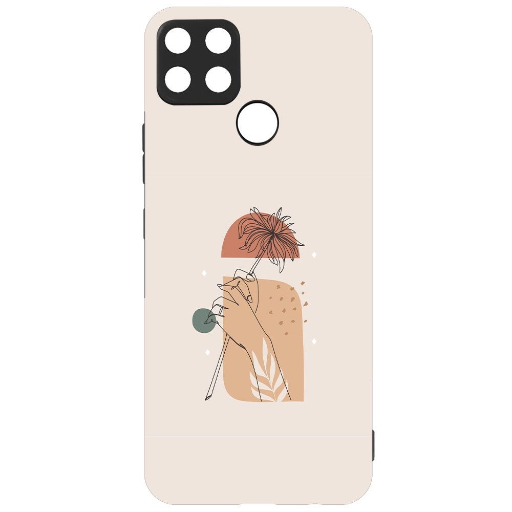 

Чехол-накладка Krutoff Soft Case Романтика для Realme C25/C25s черный