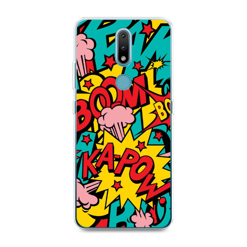 

Чехол Awog на Nokia 2.4 / Нокиа 2.4 "Постер pop art", Голубой;желтый;красный, 123850-9