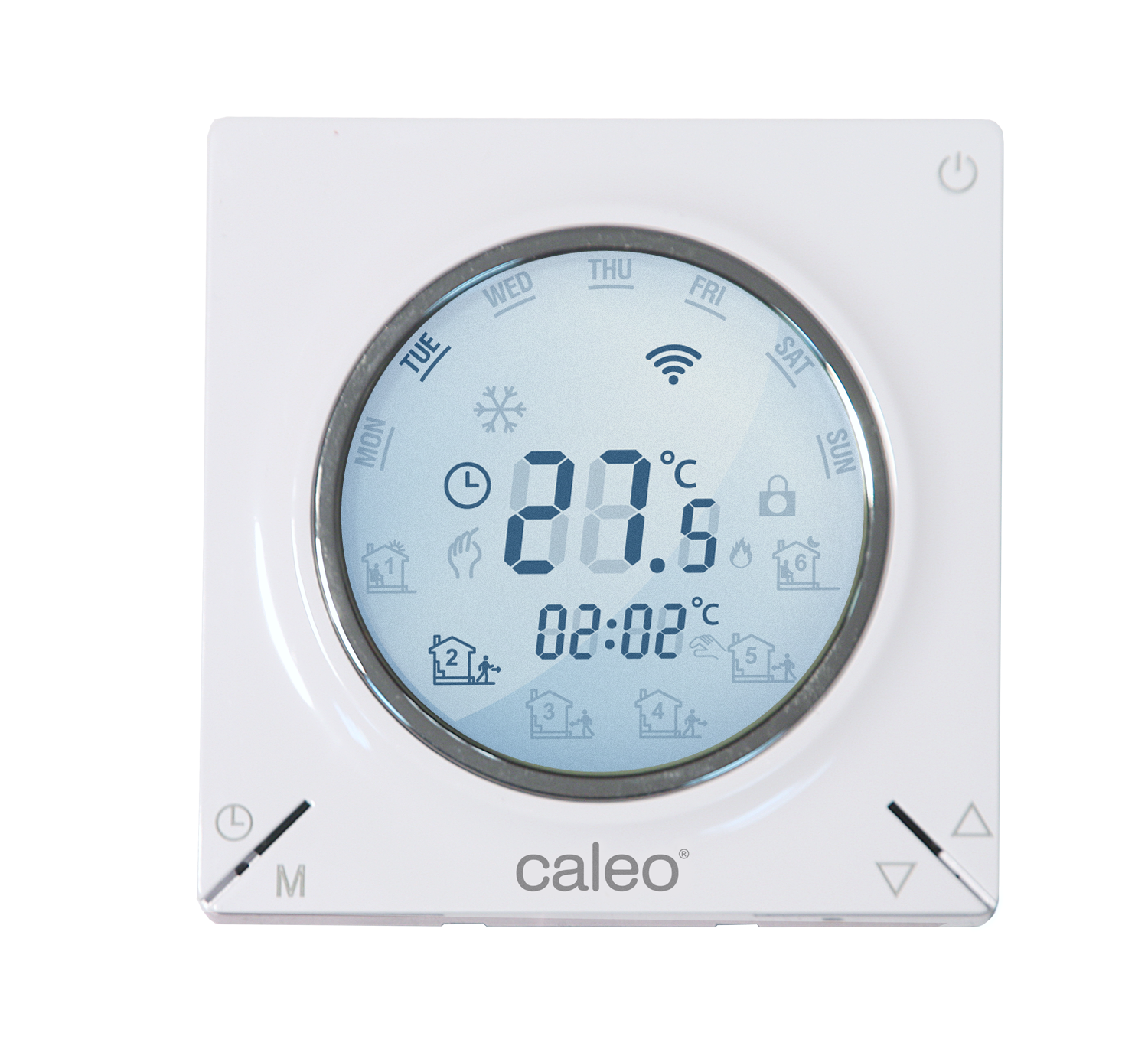 Терморегулятор CALEO С935 Wi-Fi встраиваемый, цифровой, программируемый, 3,5 кВт терморегулятор caleo с950 накладной цифровой программируемый 3 5 квт
