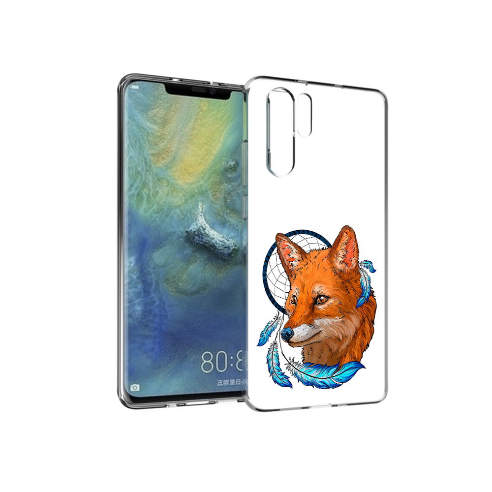 

Чехол MyPads Tocco для Huawei P30 Pro лиса и ловец снов, Прозрачный, Tocco