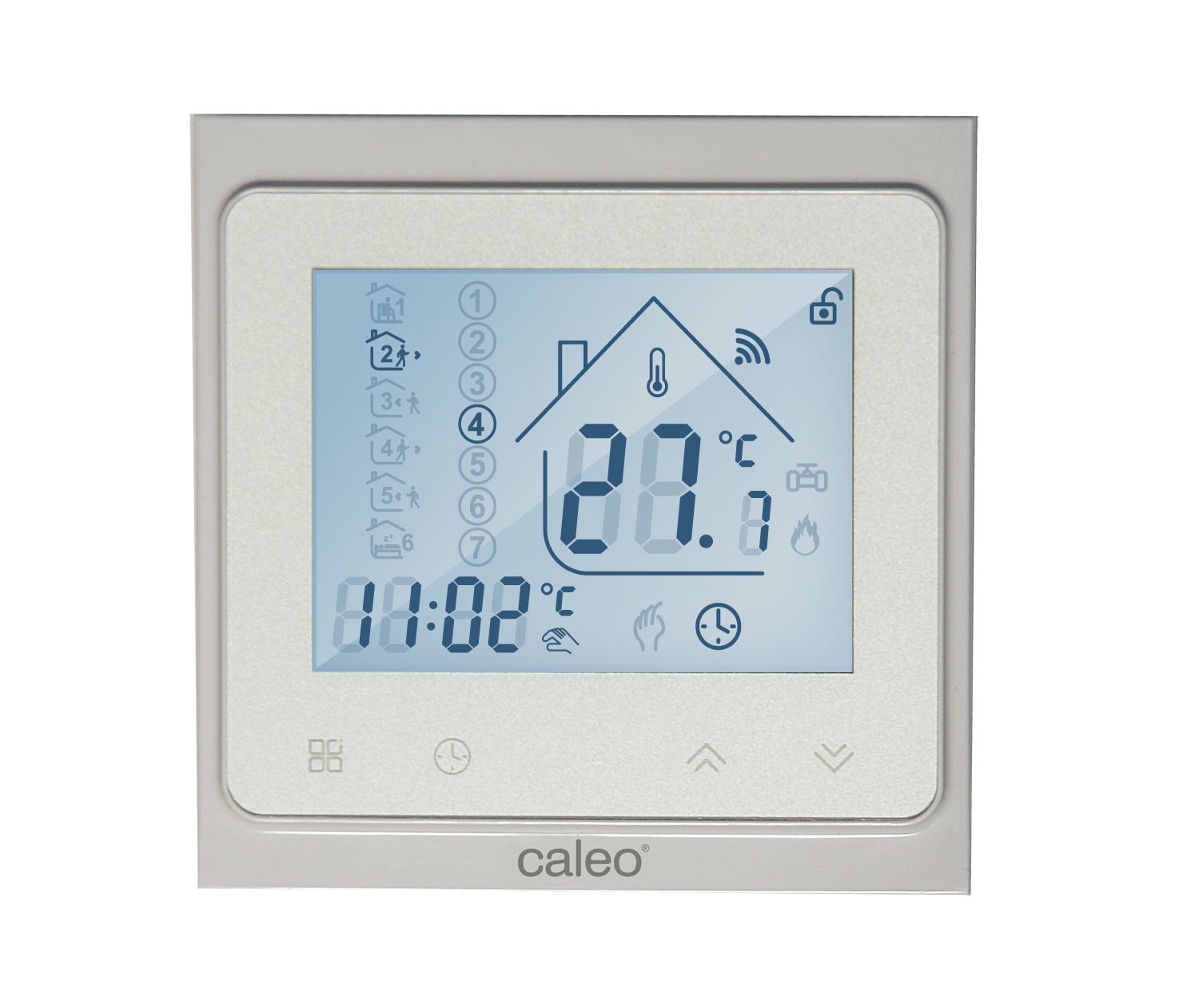 Терморегулятор CALEO С936 Wi-Fi встраиваемый, цифровой, программируемый, 3,5 кВт терморегулятор caleo с950 накладной цифровой программируемый 3 5 квт