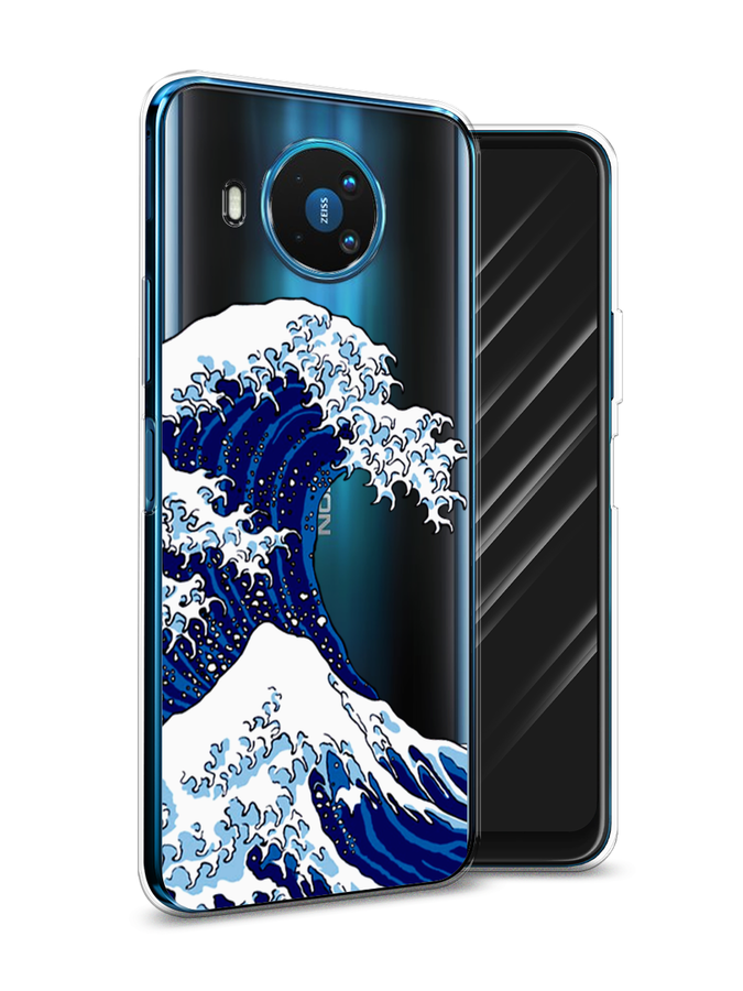 

Чехол Awog на Nokia 8.3 / Нокиа 8.3 "Волна в Канагаве", Синий;белый, 123550-4