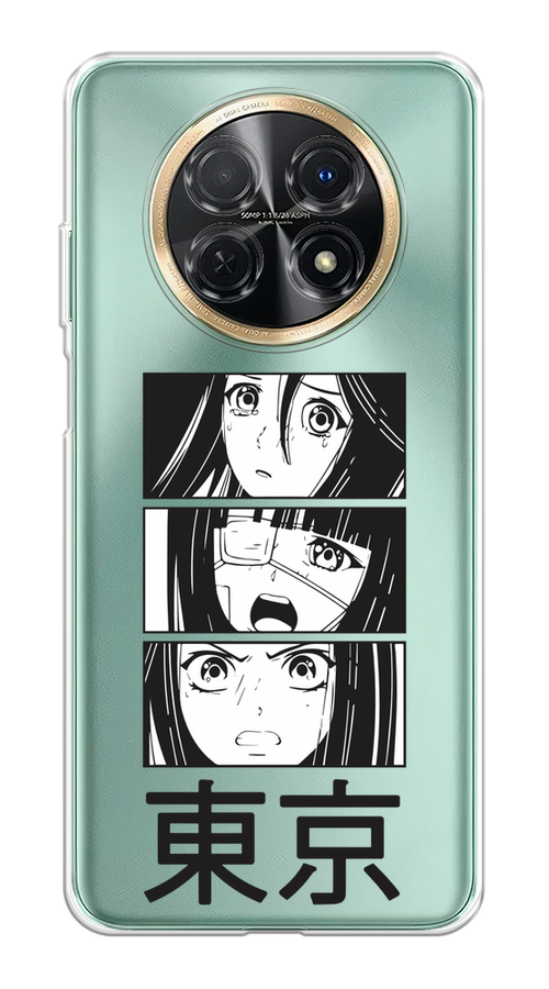 

Чехол на Huawei Nova Y91 "Tokyo girls", Белый;черный;прозрачный, 6121650-1