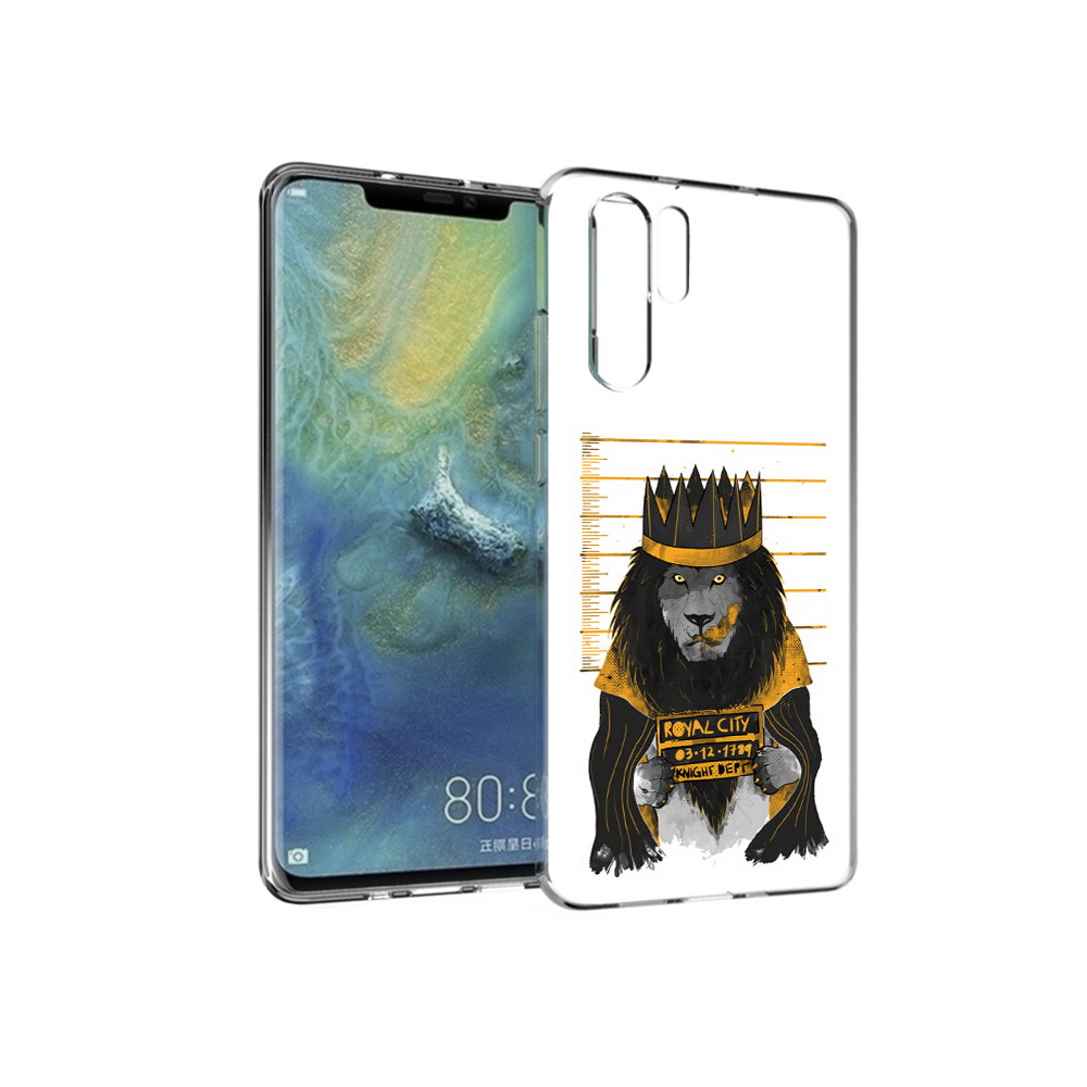 

Чехол MyPads Tocco для Huawei P30 Pro лев в законе, Прозрачный, Tocco