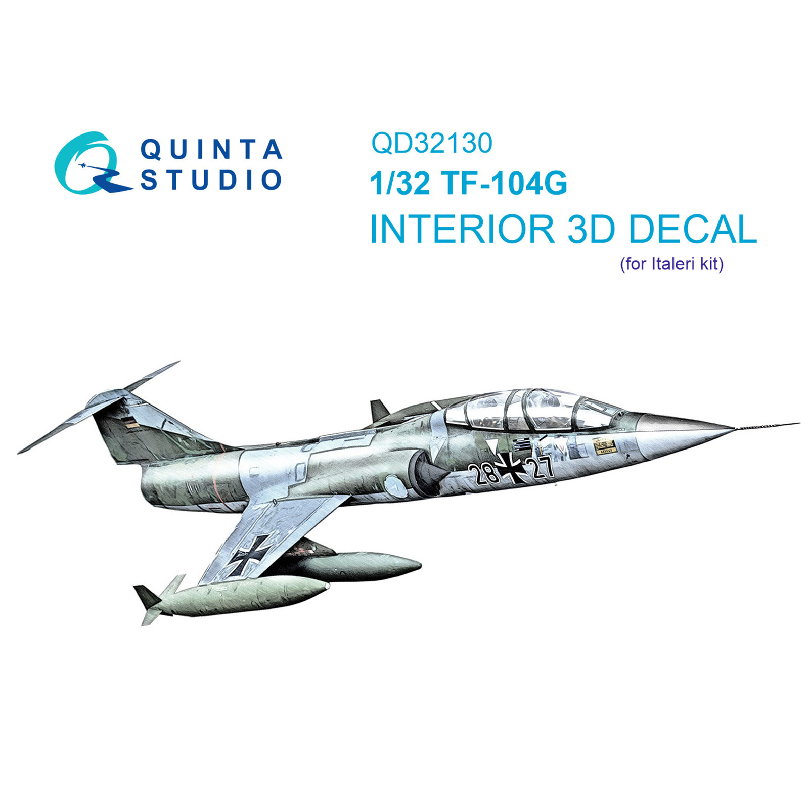 

3D Декаль интерьера Quinta Studio 1/32 кабины TF-104G(Italeri)QD32130, Цветной