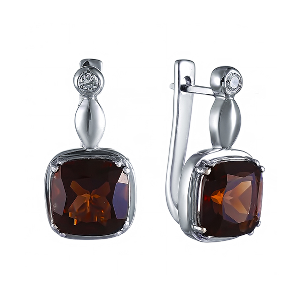 

Серьги из серебра с раухтопазом Element47 GRE2820_SR_SQ_001_WG, GRE2820_SR_SQ_001_WG