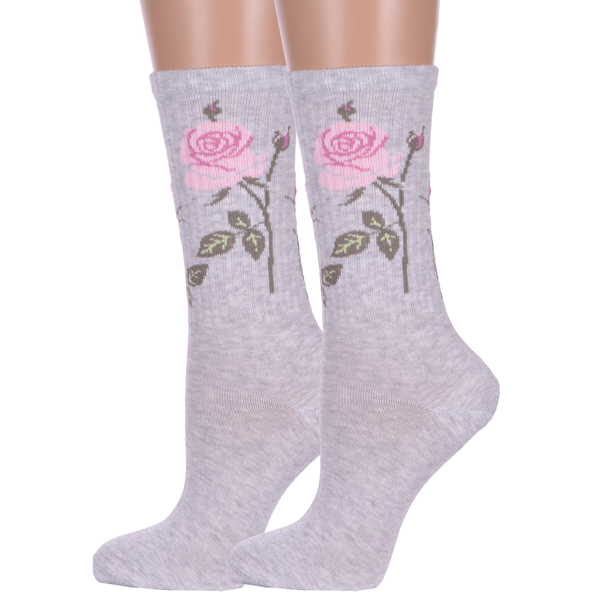 Комплект носков женских Брестский чулочный комбинат 2-20С1141 серых 25, 2 пары