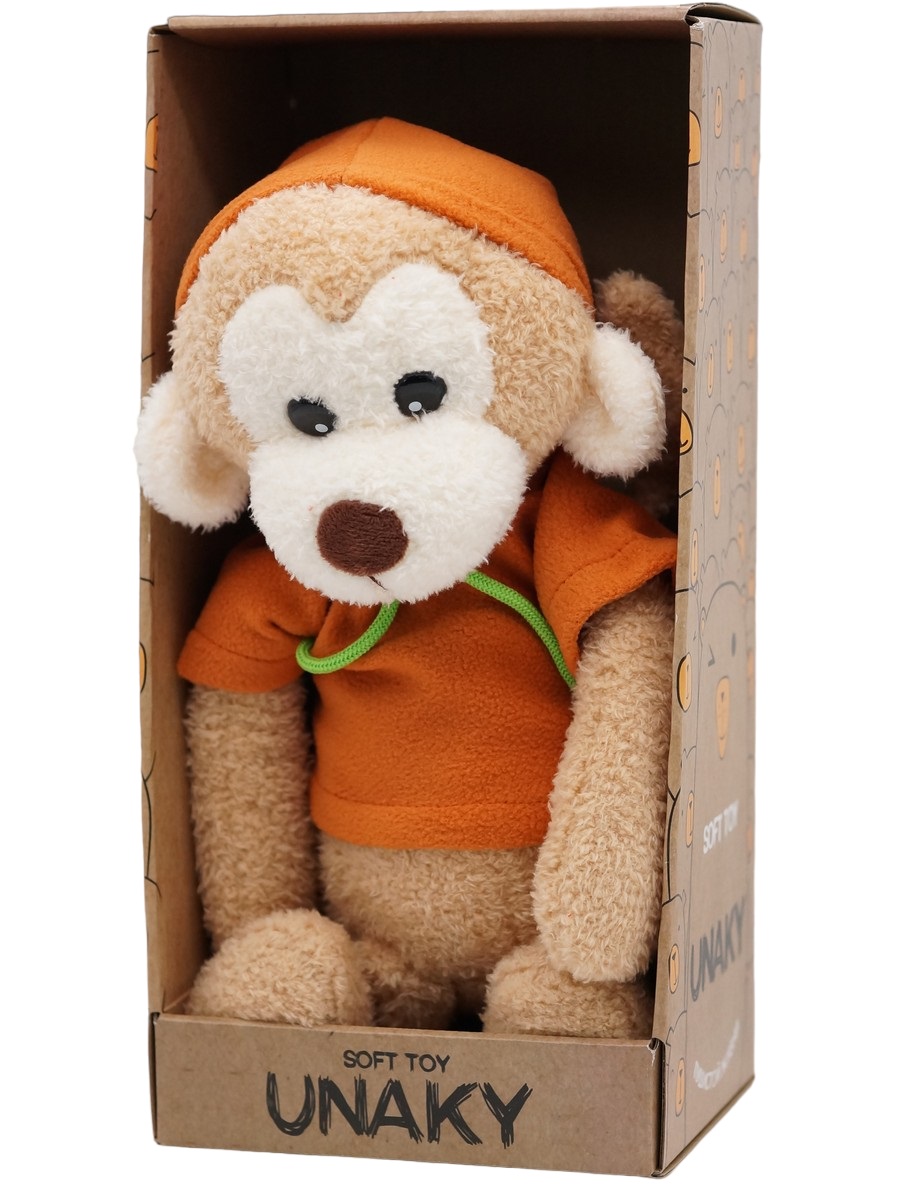

Мягкая игрушка Unaky Soft Toy мартышка Лорейн 26-38 см 0969326-17L бежевый; оранжевый