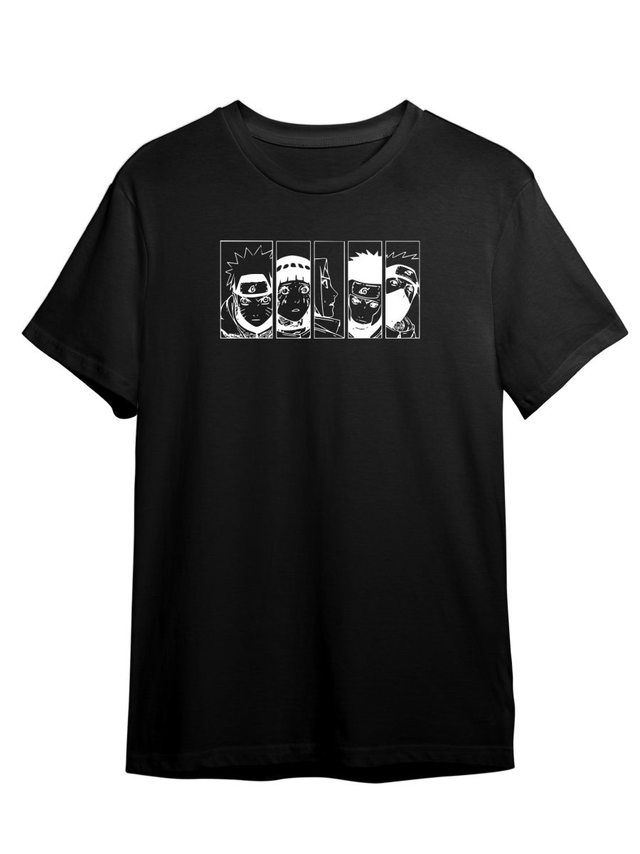 

Футболка унисекс СувенирShop Аниме/Удзумаки/Какаси 2 черная S, Черный, "Аниме/Удзумаки/Какаси" 2