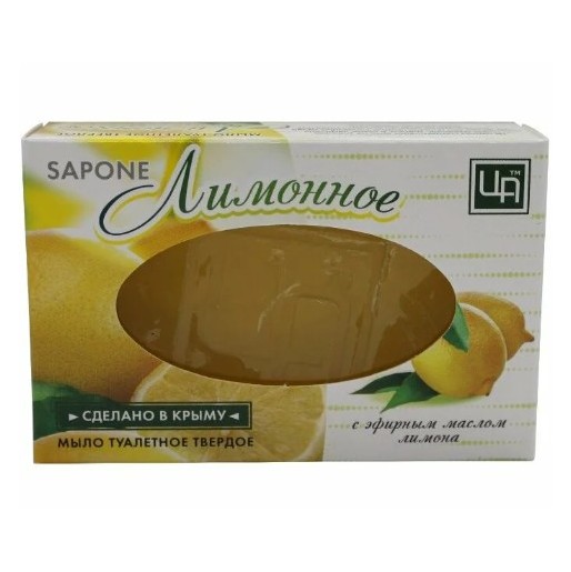 Туалетное мыло Царство Ароматов SAPONE Лимонное, 85 г