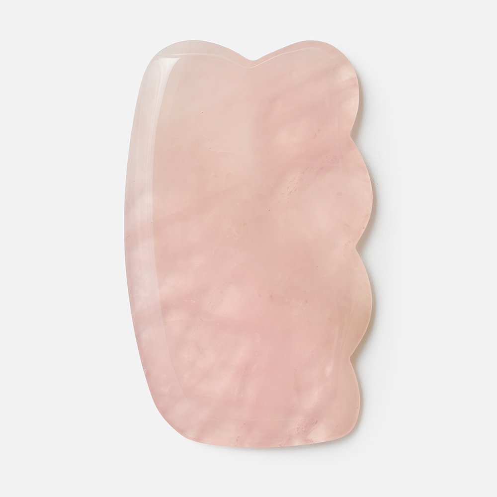 Скребок гуаша Raffini Essential розовый кварц, 9,20 x 5,50 x 0,50 см скребок для языка dentalpik tongue cleaner розовый 2 шт
