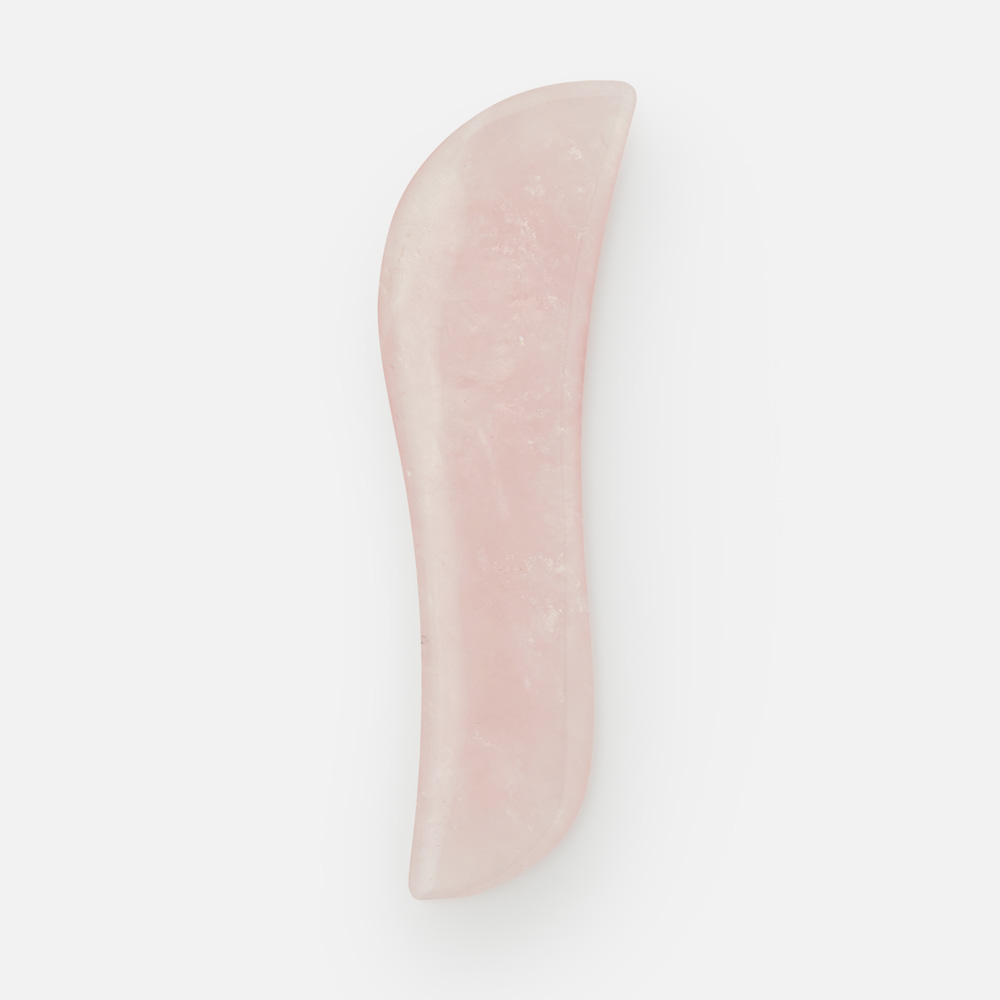 Скребок гуаша Raffini Essential розовый кварц, 11,5 x 4 x 0,60 см скребок для языка dentalpik tongue cleaner розовый 2 шт