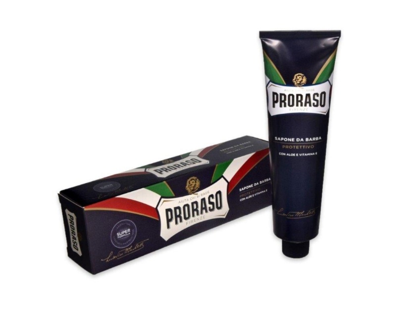Защитное мыло для бритья Proraso с экстрактом алоэ и витамином Е в тубе, 150мл