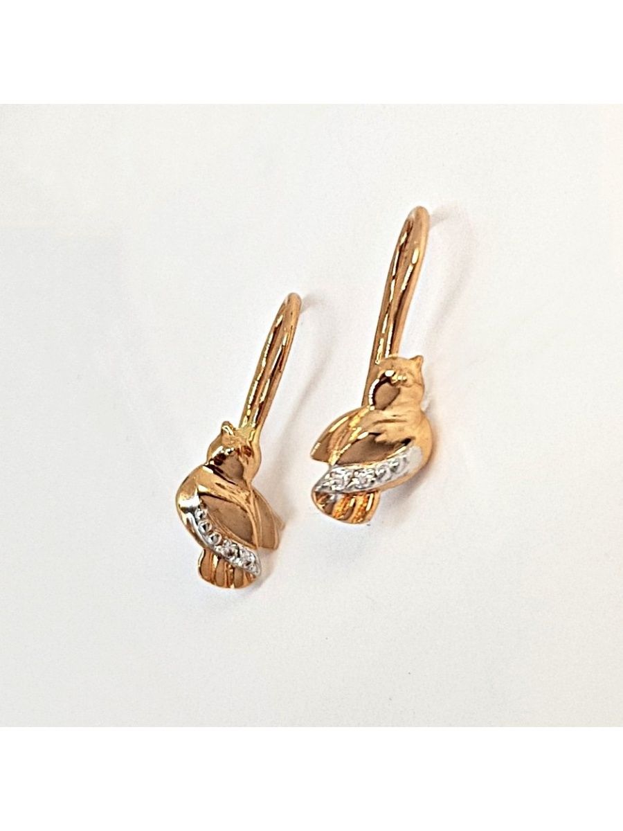 

Серьги из золота TEO MAORI 72344007, фианит, 72344007