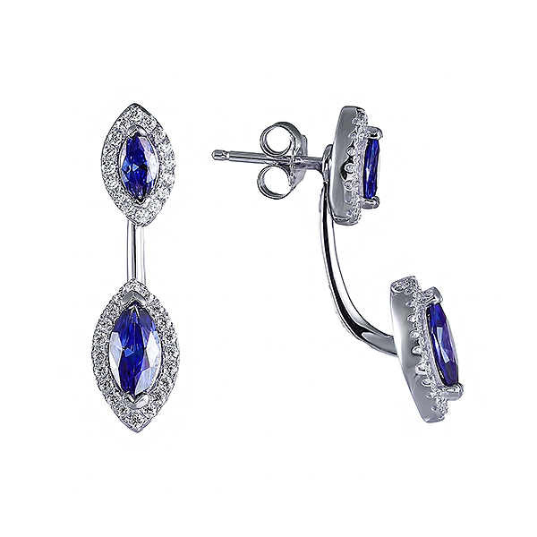 

Серьги джекеты из серебра Element47 SE32490C1_SR_001_WG, фианит, SE32490C1_SR_001_WG