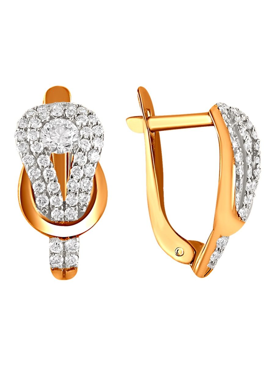 

Серьги из золота TEO MAORI 7210103612, фианит, 7210103612