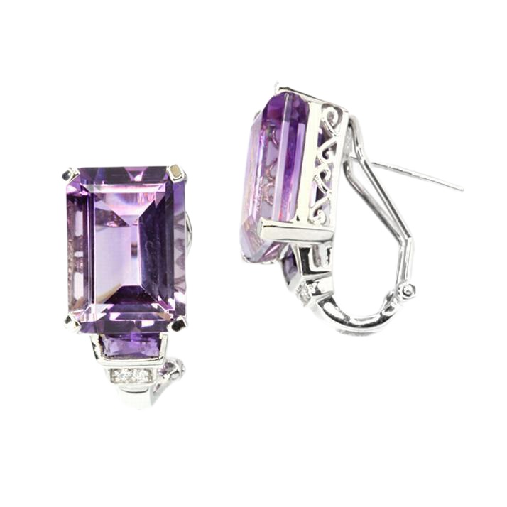 

Серьги из серебра с аметистом Element47 E27597TP-2_AM_001_WG, E27597TP-2_AM_001_WG