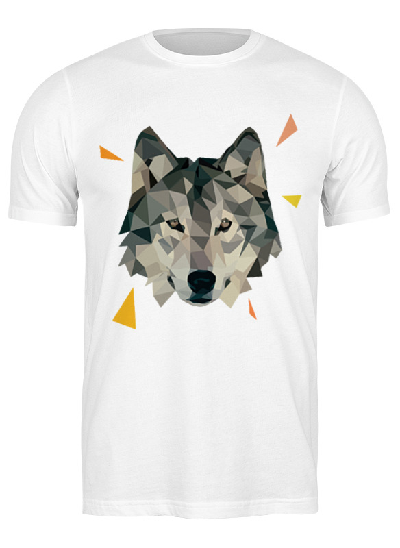 

Футболка мужская Printio Волк (wolf) белая M, Белый, Волк (wolf)